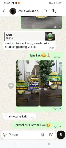 Testimonial Papan Bunga Pernikahan citorek sabrang