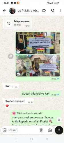 Testimonial Papan Bunga citorek sabrang